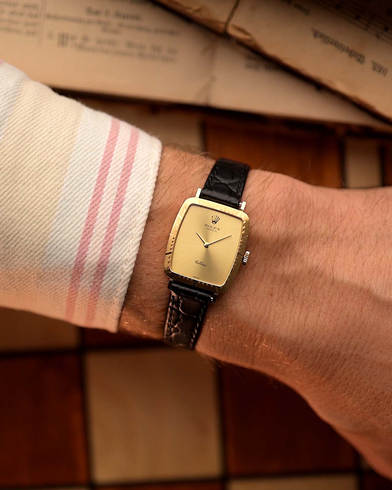 Ro-lex Cellini 4080 Rectangular 1981