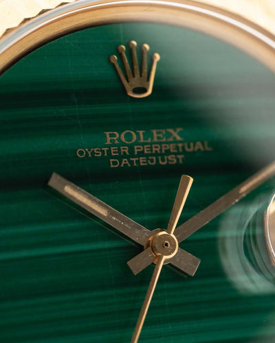 Rolex 1601 Datejust 18k Malachite 1968