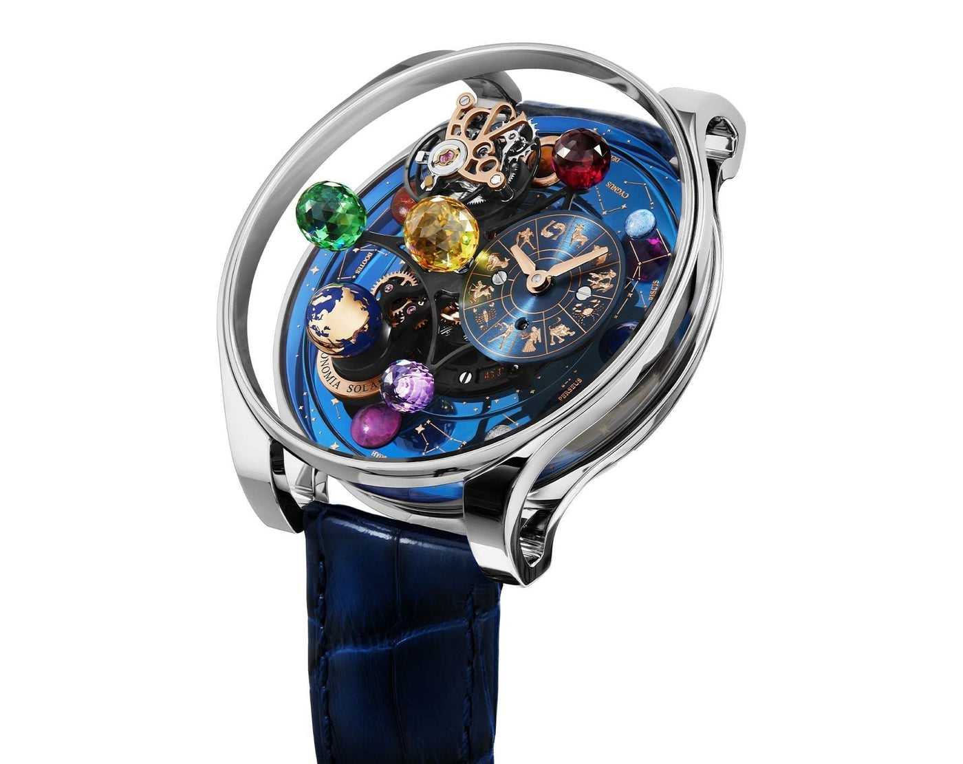 Jacob & Co. Astronomia Solar Jewelry Planets Zodiac White Gold