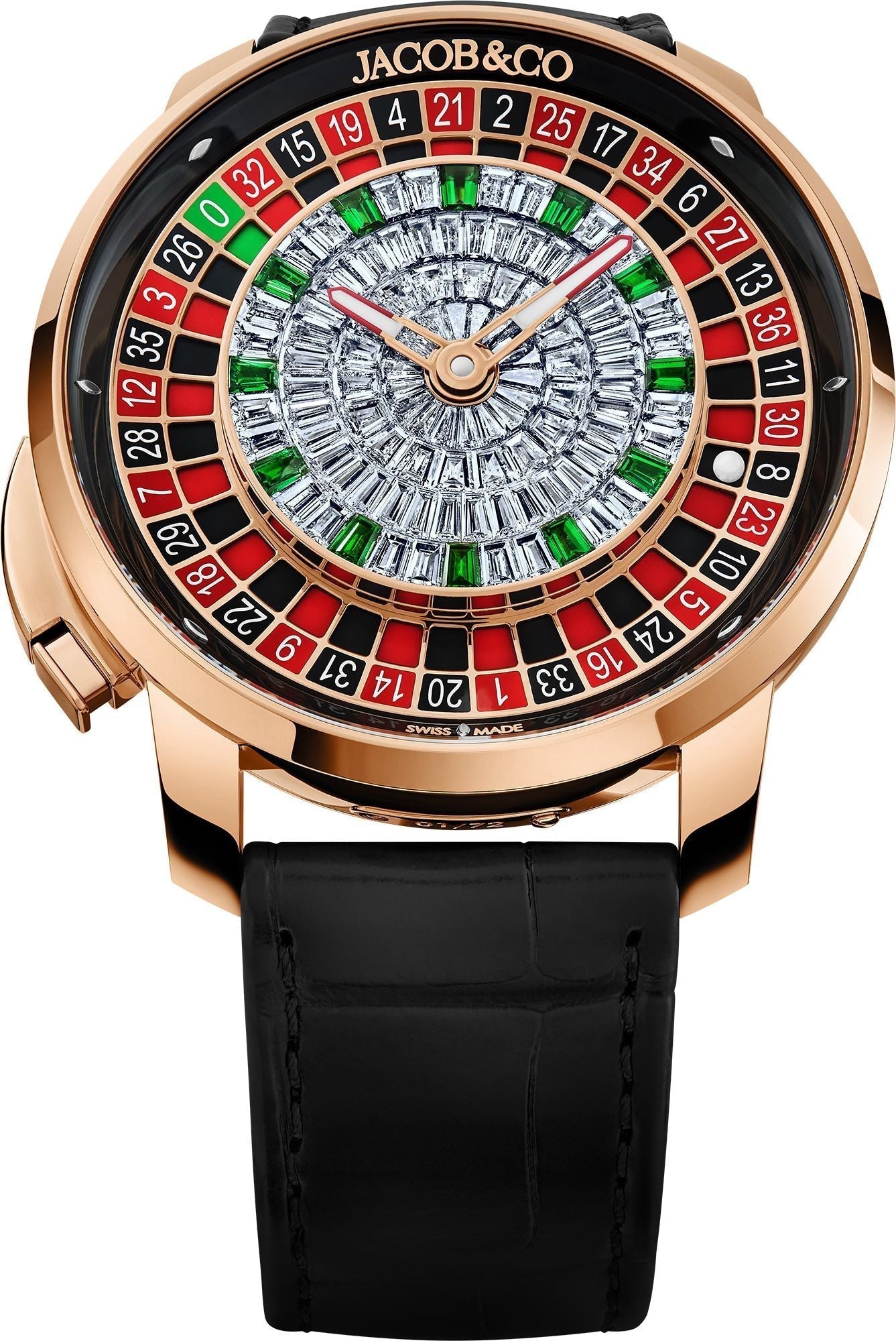 Jacob & Co. Casino Tourbillon Rose Gold Baguette
