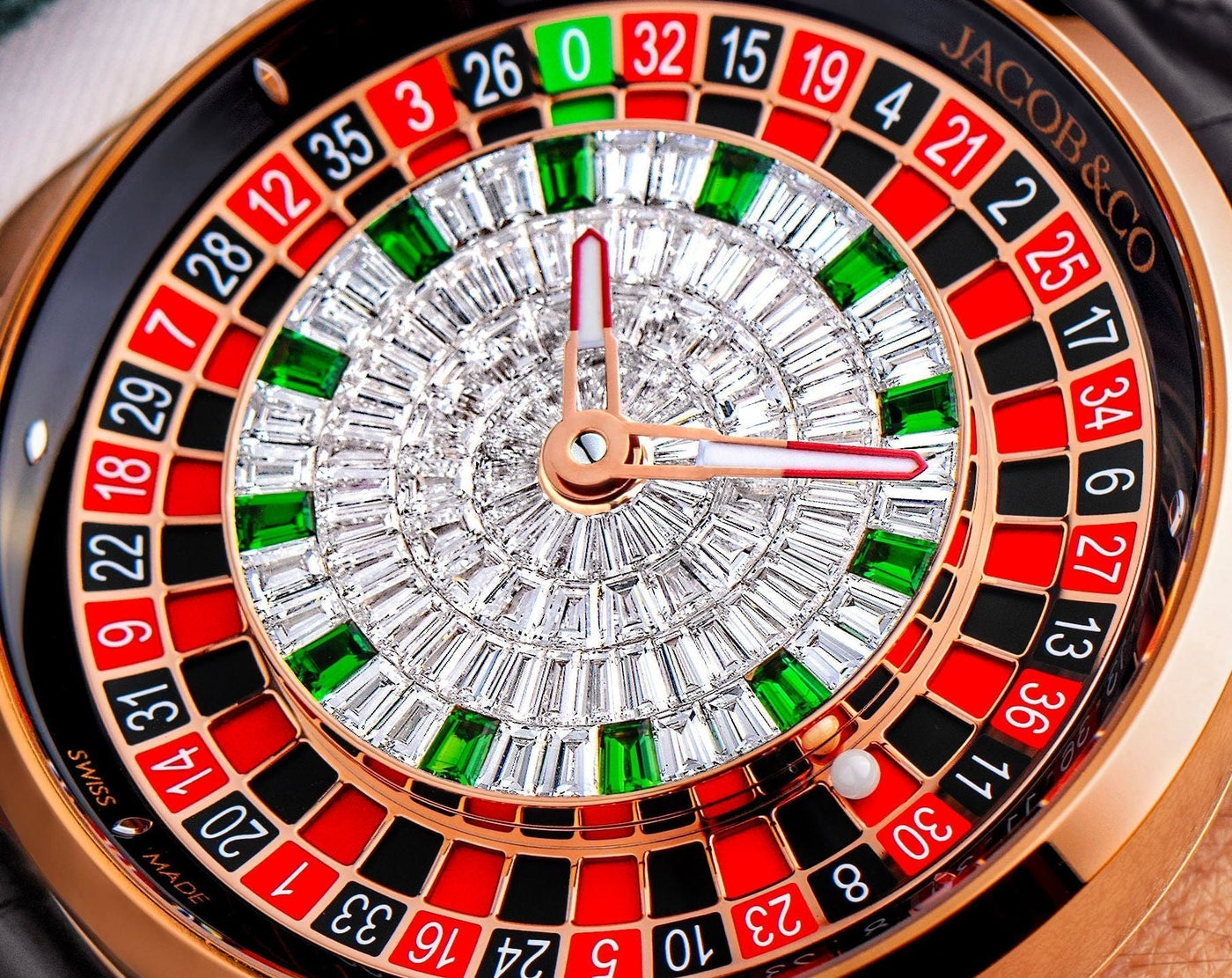 Jacob & Co. Casino Tourbillon Rose Gold Baguette